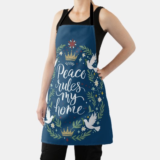Peace Rules My Home エプロン (インサイチュ)