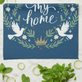 Peace Rules My Home キッチンタオル (折り畳み)