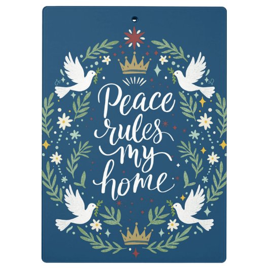 Peace Rules My Home クリップボード (裏面)