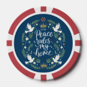 Peace Rules My Home ポーカーチップ (正面)