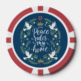 Peace Rules My Home ポーカーチップ