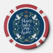 Peace Rules My Home ポーカーチップ (裏面)