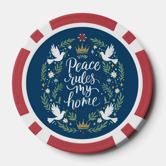 Peace Rules My Home ポーカーチップ (裏面)