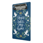 Peace Rules My Home ミニクリップボード (アングル2)