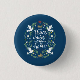 Peace Rules my Home 缶バッジ