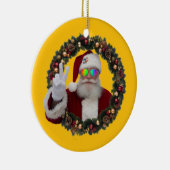 Peace Santa Christmas Ornament セラミックオーナメント (右)