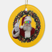 Peace Santa Christmas Ornament セラミックオーナメント (左)