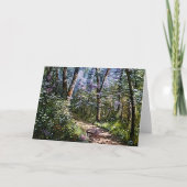 Peace Scene Forest Pathアートノートカード カード (正面)