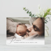 Peace Scriptエレガントの写パーソナライズされた真 シーズンカード (スタンド正面)