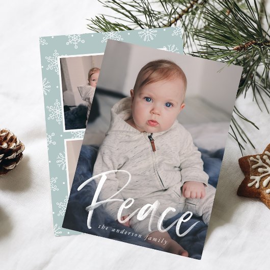 Peace Scriptモダン Ice Blue 3写真 シーズンカード