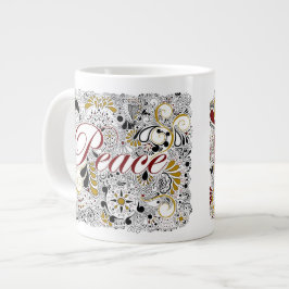 Peace & Shalom （ヘブライ語） – ジャンボコーヒーマグ ジャンボコーヒーマグカップ