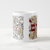 Peace & Shalom (ヘブライ語) – ジャンボコーヒーマグ ジャンボコーヒーマグカップ (正面)