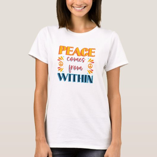 Peace Shirt、ヴィンテージTシャツ、グラフィックティーヴィンテージ Tシャツ (正面)