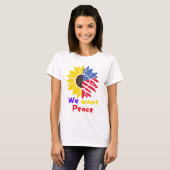 Peace Shirt、Boho Shirts For Women Tシャツ (正面フル)