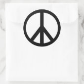 Peace Signステッカー ラウンドシール (バッグ)