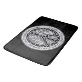 Peace Signデザインin白黒 バスマット (アングル)