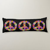 Peace Signフローラ（黒） ボディピロー (裏面)