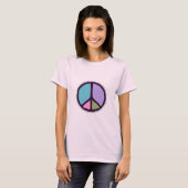 Peace SignレディオーガニックースTシャツ Tシャツ (正面フル)