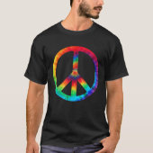 PEACE SIGN絞り染めHippies Christmas s Tシャツ (正面)