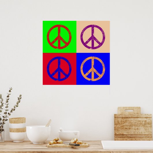 Peace Sign ポスター (キッチン)