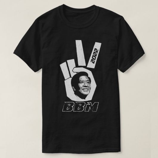 Peace Sign 2022 BBM on red  Bong Bong Marcos  Tシャツ (デザイン正面)