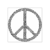 Peace Sign 60s円矢印 |ゴム印 ラバースタンプ (インプリント)