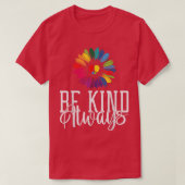 Peace Sign Be Kind Hippie Motivation Kindness Medi Tシャツ (デザイン正面)