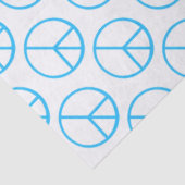 Peace Sign Blue Groovy Retro Fun 薄葉紙 (詳細)