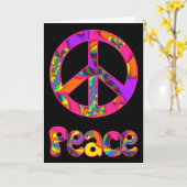 Peace Sign Color Me Bright Greeting Card カード (黄色い花)