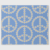 peace sign daisies daisy boho ラッピングペーパー (フラット)
