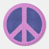 Peace Sign Groovy マグネット (正面)