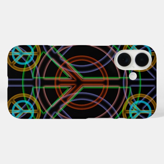 Peace Sign iPhone Case Case-Mate iPhoneケース (裏面 (横))