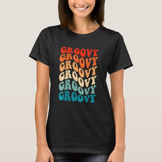 Peace Sign Love 1960s 1970s絞り染めGroovy Hippie Tシャツ (正面)