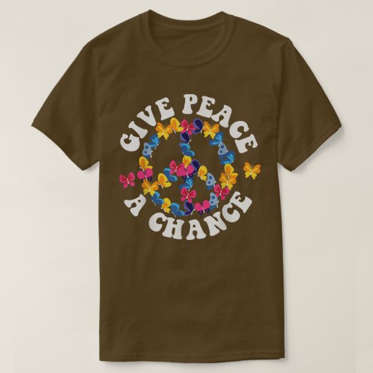 PEACE SIGN LOVE 60s 70s絞り染めヒッパイハロウィーンB Tシャツ (デザイン正面)