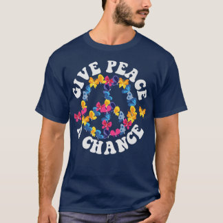 Peace Sign Love 60s 70s絞り染めヒッパイハロウィーンC Tシャツ