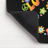 PEACE SIGN LOVE 60s 70s絞り染めヒッピー衣装 マウスパッド (コーナー)