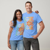 Peace Sign Love 60s 70s Costume 70heme Party frien Tシャツ (ユニセックス)