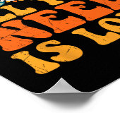 Peace Sign Love 60s 70s Tie Dye Hippie Costume Hal ポスター (角)