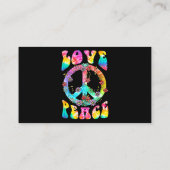 PEACE SIGN LOVE T Shirt 60s 70s絞り染めHippie Cos 名刺 (裏面)