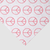 Peace Sign Orange Groovy Retro Fun 薄葉紙 (詳細)