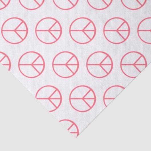 Peace Sign Orange Groovy Retro Fun 薄葉紙 (詳細)