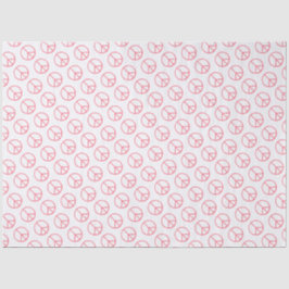 Peace Sign Orange Groovy Retro Fun 薄葉紙