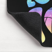 Peace sign out single digits 10 volleyball 10th マウスパッド (コーナー)