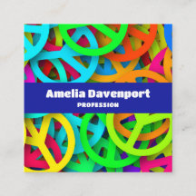 Peace Sign Pattern Groovy Sixties Vibe