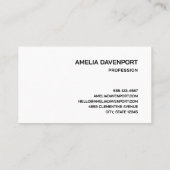 Peace Sign Pattern Groovy Sixties Vibe 名刺 (裏面)