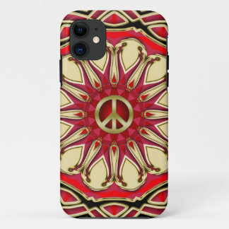 Peace Sign Pink Sun iPhone 5ケース 11 ケース