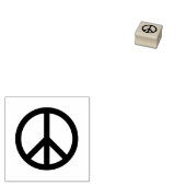 Peace Sign Rubber Stamp ラバースタンプ (押印)