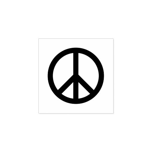 Peace Sign Rubber Stamp ラバースタンプ (インプリント)