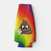 Peace Sign Tie – 染料ウンチ絵文字Can/クールボトル ボトルクーラー (正面)