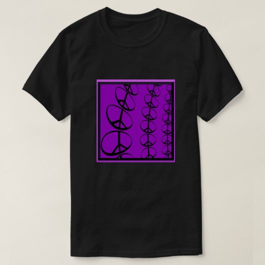 Peace Signs Fractal T-Shirt Tシャツ (デザイン正面)